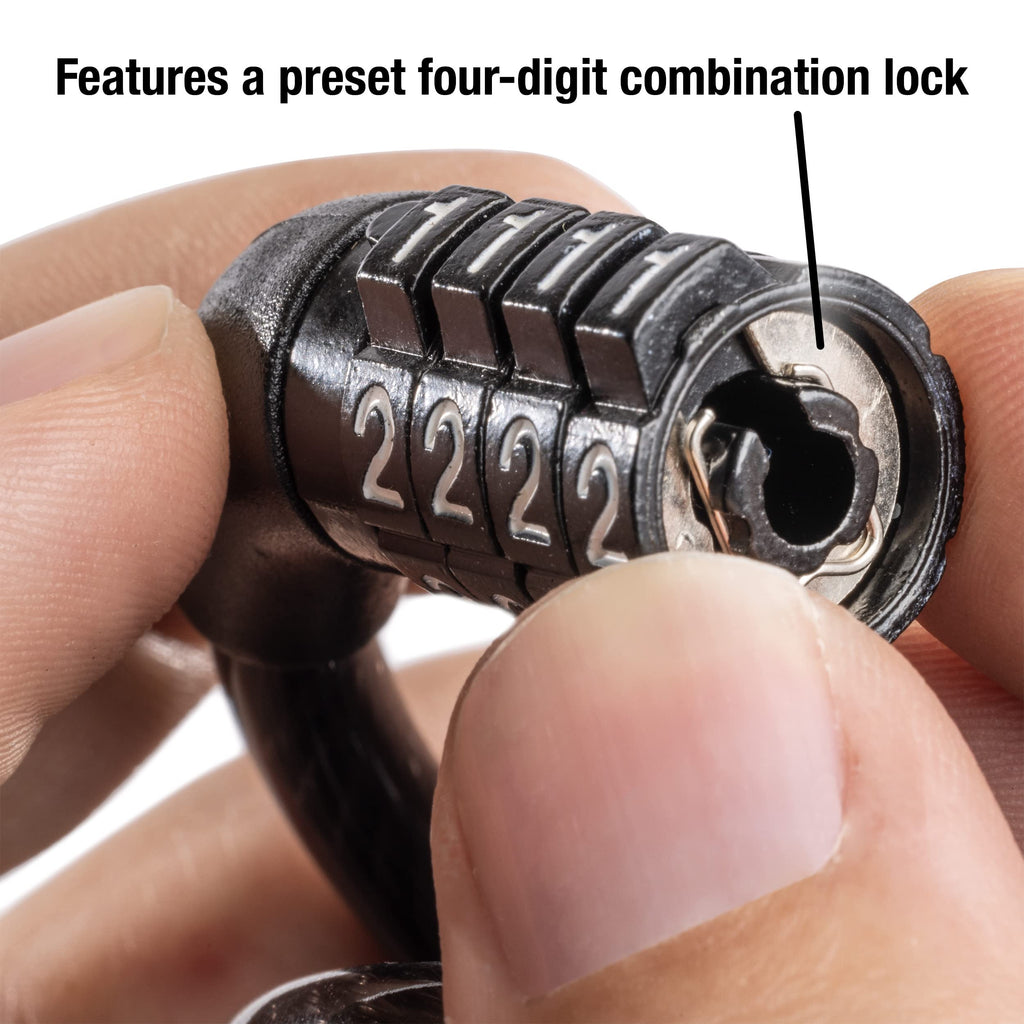 Master Lock Bike Lock Cable with Combination Black