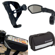 4-Piece Bicycle Essentials Set with Bottle & Phone Holders