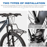 Aluminum Front Bike Cargo Rack for Gravel & Touring Bikes