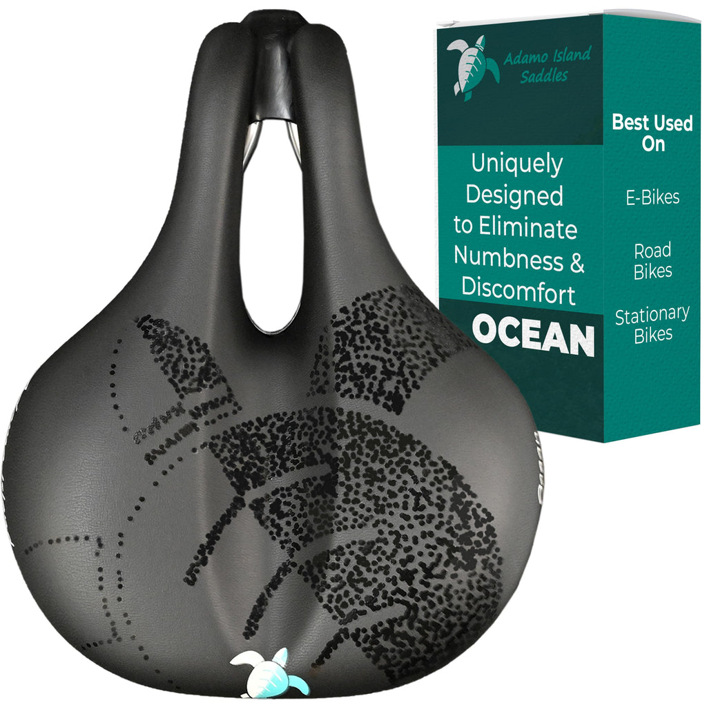 Adamo Island Comfort Saddle for E-Bikes & Spin Bikes
