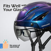 Odoland Adult Bike Helmet with Magnetic Sun Visor