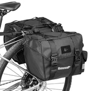 Rhinowalk Double Rear Rack Bike Pannier Bags with Handles
