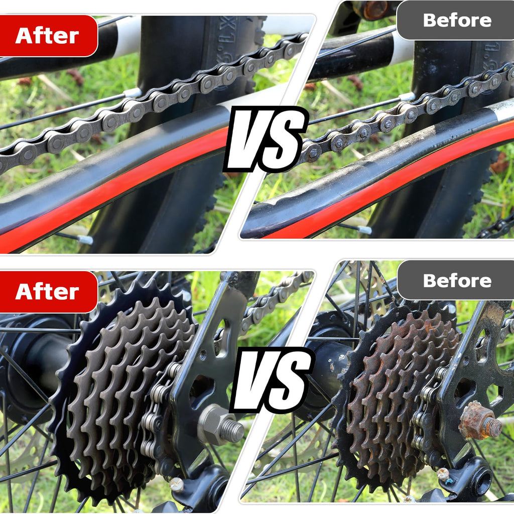 focopot Bike Cleaning Kit with Bike Chain Degreaser,Scrubber,Lube