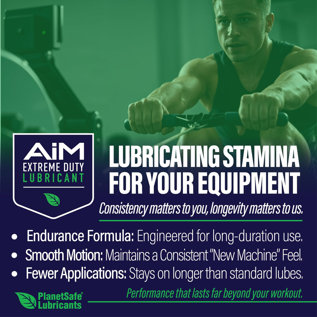 PlanetSafe Exercise Equipment Lubricant | • Non-Toxic •Non-Hazardous •No-Odor | for: Vertical Climber, Treadmill, Stationary Bicycle, Rowing Machine, Stair Climbers, Ellipticals, & Rust Prevention