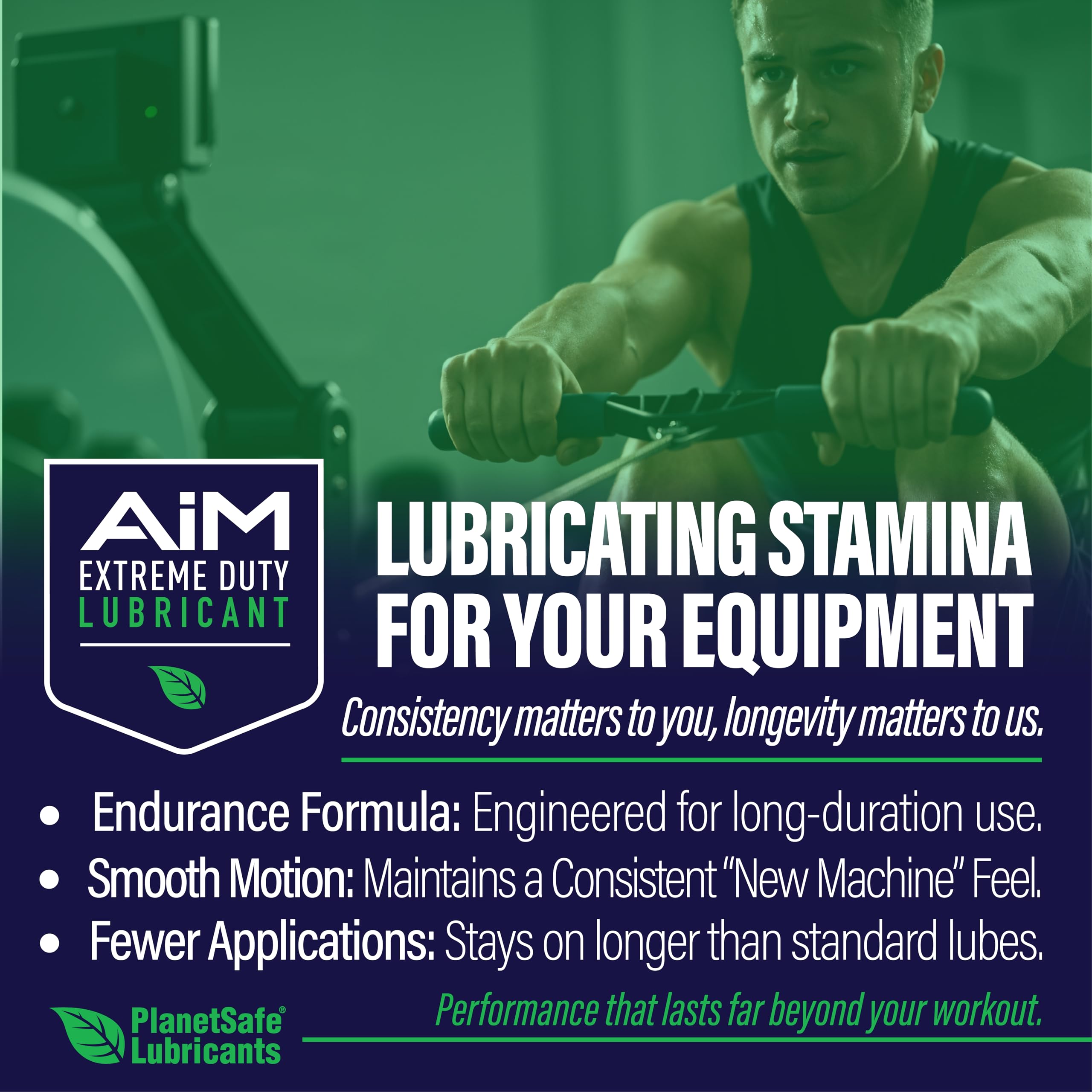 PlanetSafe Exercise Equipment Lubricant | • Non-Toxic •Non-Hazardous •No-Odor | for: Vertical Climber, Treadmill, Stationary Bicycle, Rowing Machine, Stair Climbers, Ellipticals, & Rust Prevention