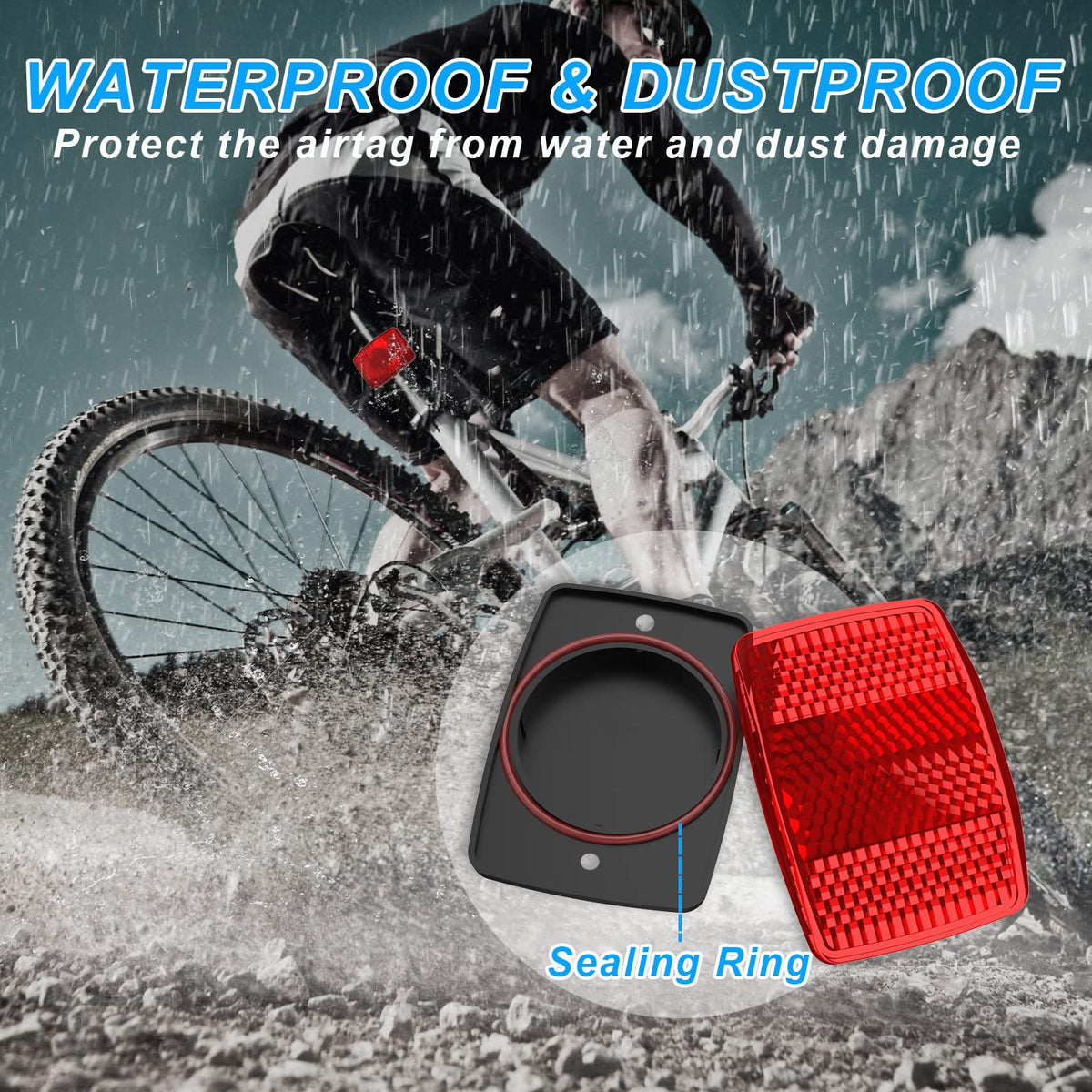 PerfiPro Hidden AirTag Bike Mount & Anti-Theft Tracker Case