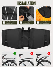 Marscamd 35L Rear Bike Panniers with Rain Cover