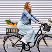 Quick-Release Rear Bike Rack & Basket with Waterproof Cover